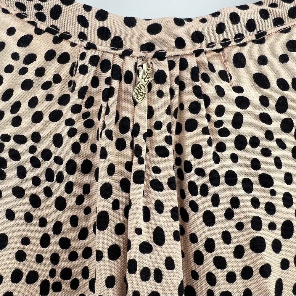 Anthropoplogie Beachgold Chelsea Romper Long Sleeve Animal Print size XS - Picture 5 of 10